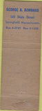 Matchbook Cover - Monarch Life Insurance Co Springfield MA