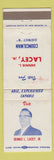 Matchbook Cover - Dennis Lacey Jr Councilman Election WORN