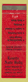 Matchbook Cover - Lomita Auto Body Lomita CA WEAR