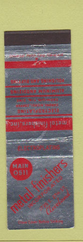 Matchbook Cover - Metal Finishers Inc Cleveland OH