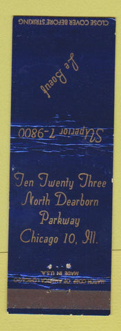 Matchbook Cover - Le Boeuf Chicago IL