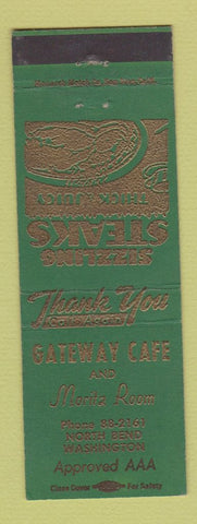 Matchbook Cover - Gateway Cafe North Bend WA