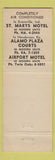 Matchbook Cover - Airport Motel Dayton OH Vandalia  WEAR