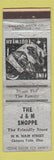 Matchbook Cover - J&M Shoppe Chagrin Falls OH