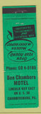 Matchbook Cover - Ben Chambers Motel Chambersburg PA