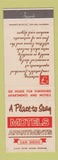 Matchbook Cover - A Place to Stay Motels San Diego CA