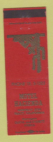 Matchbook Cover - Motel Hacienda Tracy CA WEAR