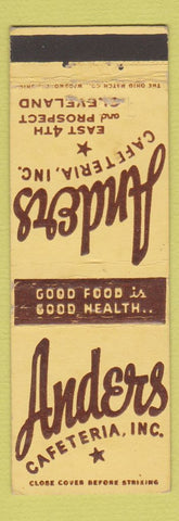 Matchbook Cover - Anders Cafeteria Cleveland OH