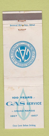 Matchbook Cover - Michigan Consolidated Gas Grand Rapids MI 1957 WEAR