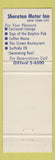 Matchbook Cover - Sheraton Motor Inn New York City