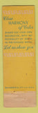 Matchbook Cover - Wishmaker's House Carson Pirie Scott WORN