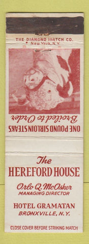 Matchbook Cover - Hereford House Hotel Gramatan Bronxville NY WEAR
