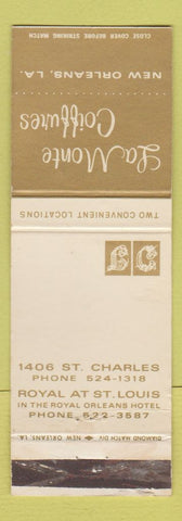 Matchbook Cover - La Monte Coiffures New Orleans LA WEAR