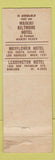 Matchbook Cover - Hotels Oakland Los Angeles CA Waikiki Honolulu Hawaii