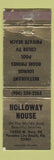 Matchbook Cover - Holloway House Panama City Beach FL WEAR