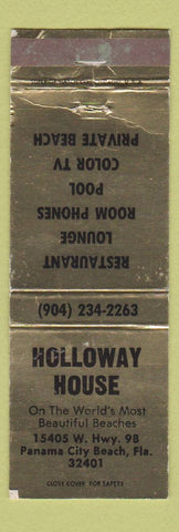 Matchbook Cover - Holloway House Panama City Beach FL WEAR