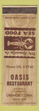 Matchbook Cover - Oasis Restaurant Orange CT