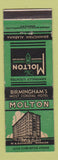 Matchbook Cover - Molton Hotel Birmingham AL