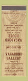 Matchbook Cover - Vagabond House Gallery Sedona AZ