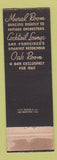 Matchbook Cover - St Francis Hotel San Francisco CA