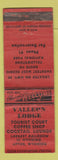 Matchbook Cover - Valleon Lodge Afton WY WORN
