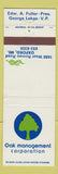 Matchbook Cover - Oak Management Corp Oxford MI