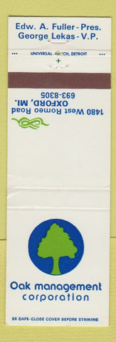 Matchbook Cover - Oak Management Corp Oxford MI