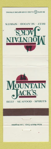Matchbook Cover - Mountain Jack's Restaurant