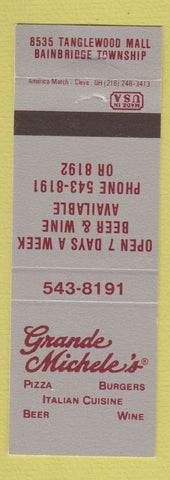 Matchbook Cover - Grande Michele's Pizza Bainbridge Township