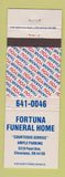 Matchbook Cover - Fortuna Funeral Home Cleveland OH