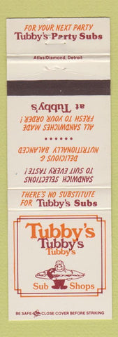 Matchbook Cover - Tubby's Subs