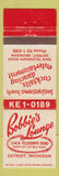 Matchbook Cover - Bobbie's Lounge Detroit MI
