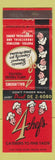Matchbook Cover - 4 Chefs Restaurant Frankford Philadelphia PA