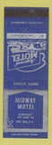 Matchbook Cover - Midway Motel Pee Dee SC