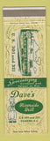 Matchbook Cover - Dave's Riverside Grill Ulmers SC