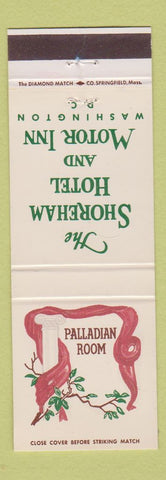 Matchbook Cover - Shoreham Hotel Motor Inn Washington DC Palladian Room