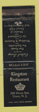 Matchbook Cover - Kingston Restaurant Union NJ WEAR