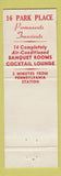 Matchbook Cover - Military Park Hotel Newark NJ