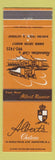 Matchbook Cover - Albert's Chateau Hanover NJ