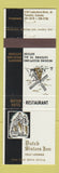 Matchbook Cover - Dutch Sisters Inn Toronto ON windmill