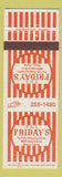 Matchbook Cover - TGI Friday's Miami FL restaurant