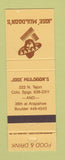 Matchbook Cover - Jose Muldoon's Colorado Springs Boulder