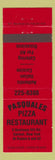 Matchbook Cover - Pasquales Pizza Restaurant Carmel NY