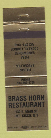 Matchbook Cover - Brass Horn Restaurant Mount Kisco NY
