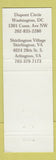 Matchbook Cover - Luna Grill Diner Washington DC Shirlington VA