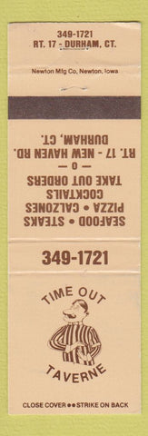 Matchbook Cover - Time Out Taverne Durham CT