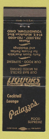 Matchbook Cover - Palazzo's Restaurant Youngstown OH