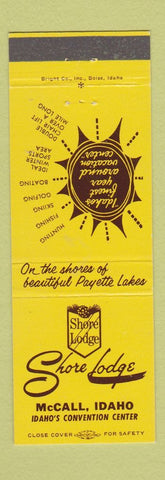 Matchbook Cover - Shore Lodge McCall ID