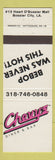 Matchbook Cover - Chevy's Diner Bar Bossier City LA