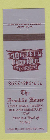 Matchbook Cover - Franklin House Restaurant Bed and Breakfast